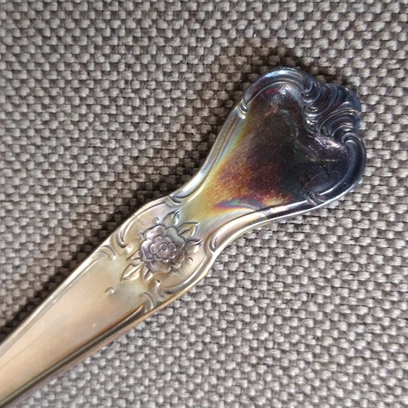 Old Company Plate / No Monogram / Rose 🌹 pattern - Picture 4 of 4